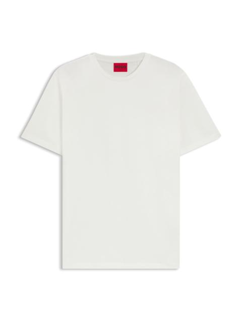 HUGO SLIM-FIT T-SHIRT WITH MERCERIZED COTTON