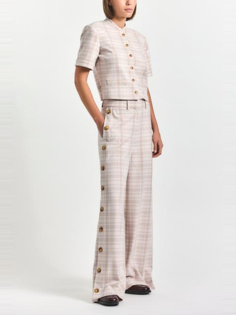 CARTER WIDE LEG BUTTON TROUSER