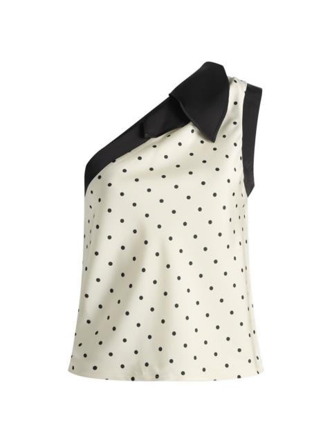 Kijun Kijun Polka Dot Scarf Top