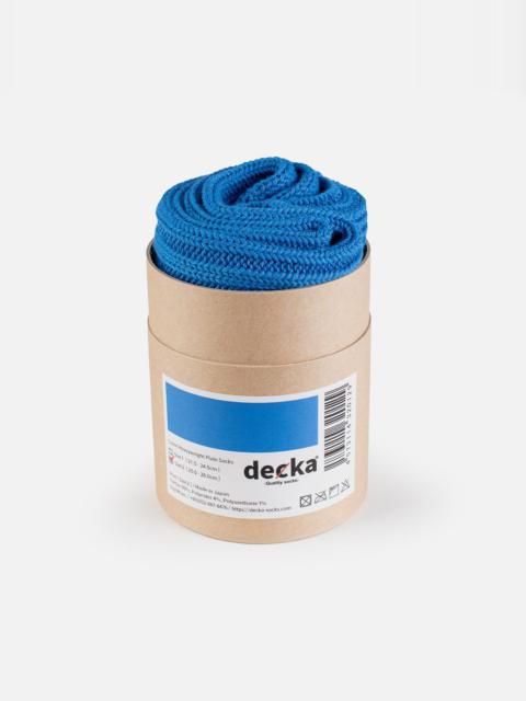 Iron Heart DEC-CAS-BLU Decka Cased Heavyweight Plain Socks - Blue