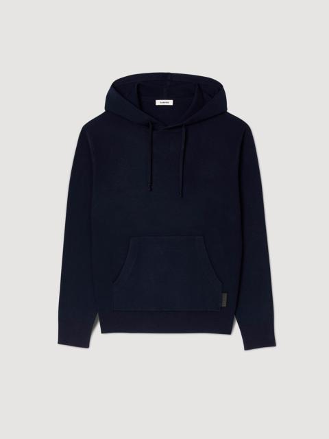 Sandro hooded fine-knit jumper