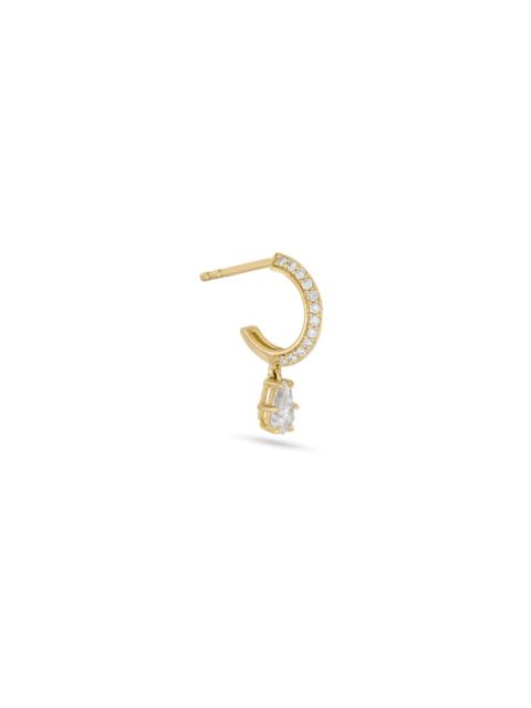 STONE AND STRAND LAB-Created Shield Diamond Pave Huggies
