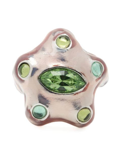 Collina Strada METALLIC PINK APPLE DEMI STARLETTE RING