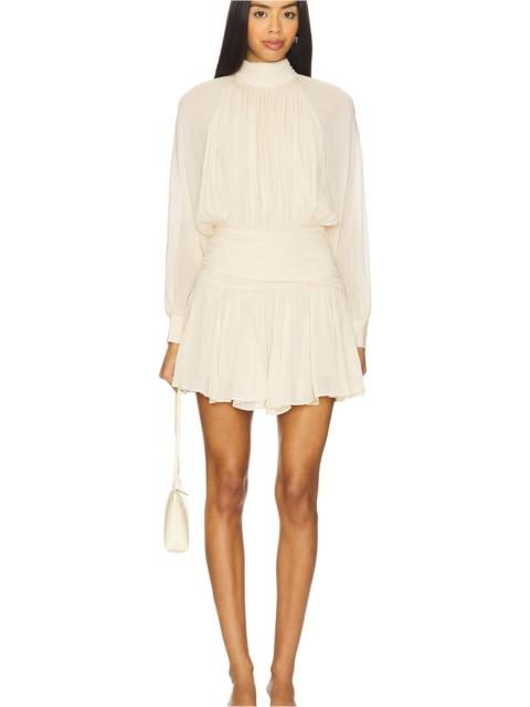 NICHOLAS Cecile High Neck Mini Dress With Godets
