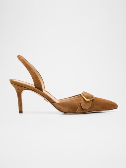 VERONICA BEARD Loralyn Suede Slingback Pumps