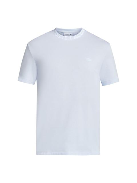 logo-collar cotton piquÃ© T-shirt