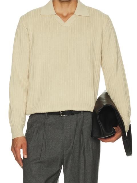 FAR AFIELD Clifford Knitted Ribbed Polo