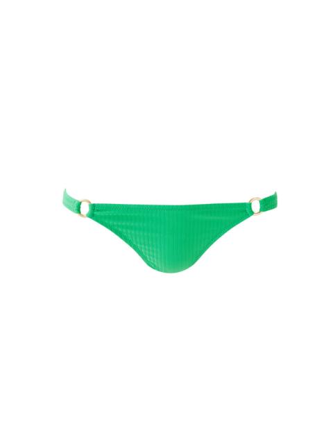 MELISSA ODABASH MONTENEGRO GREEN RIBBED BIKINI BOTTOM