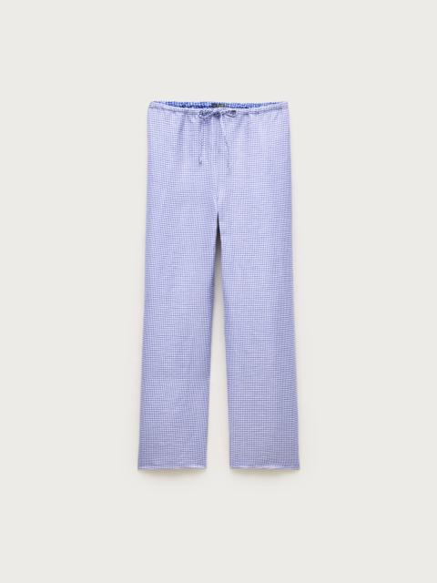 J.CREW Petite Luna pant in gingham linen blend