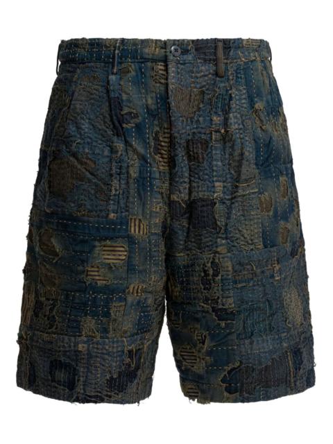 Kapital patchwork shorts