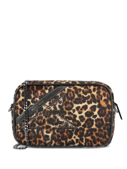 Golden Goose MINI STAR BAG IN ANIMAL PRINT HAIR WITH TON SUR TON STAR