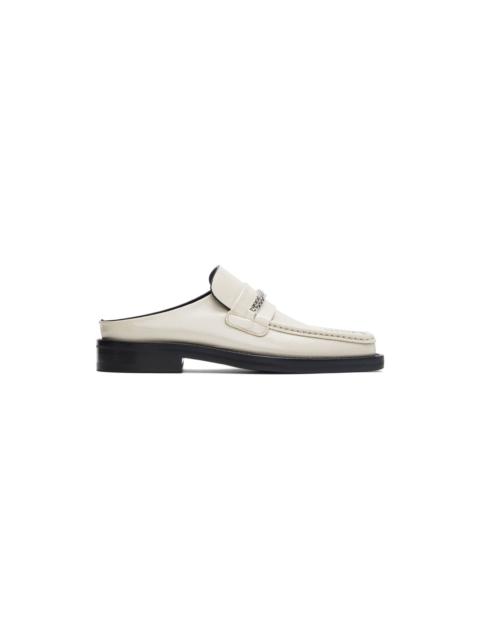 Martine Rose Off-White Square Toe Loafers