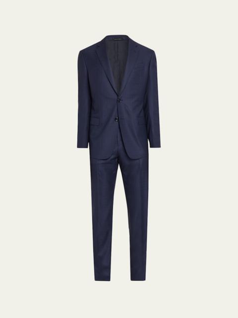 GIORGIO ARMANI Men's Soft Line Textured Wool Two-Piece Suit