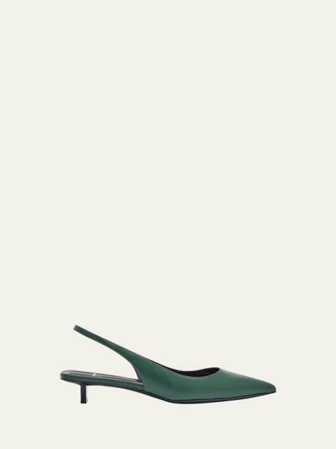 Pierre Hardy Stella Metallic Leather Slingback Pumps