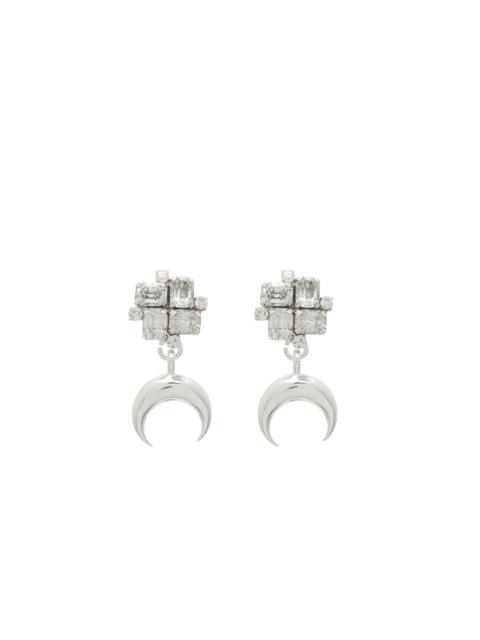 Marine Serre RECTANGLE CRYSTALS & MOON EARRINGS