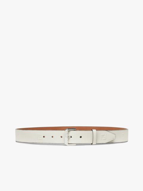 FENDI White leather belt