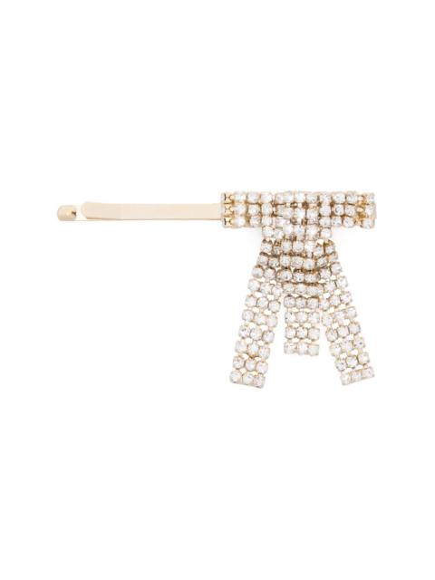 Rosantica rhinestone-embellished bow hair clip
