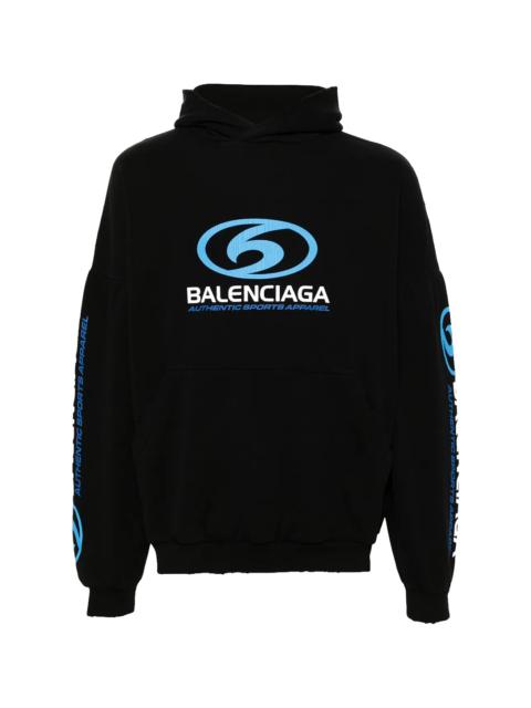 BALENCIAGA Surfer Logo Oversized Hoodie "Black" 761458 TPVU7 1165