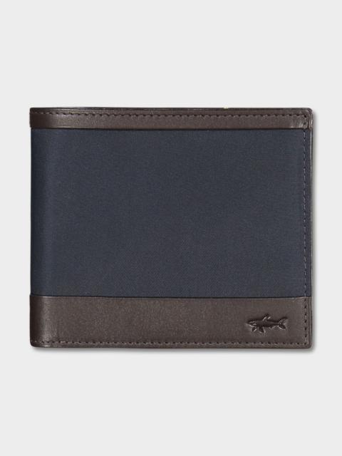 Paul & Shark Leather and recycled fabric Wallet