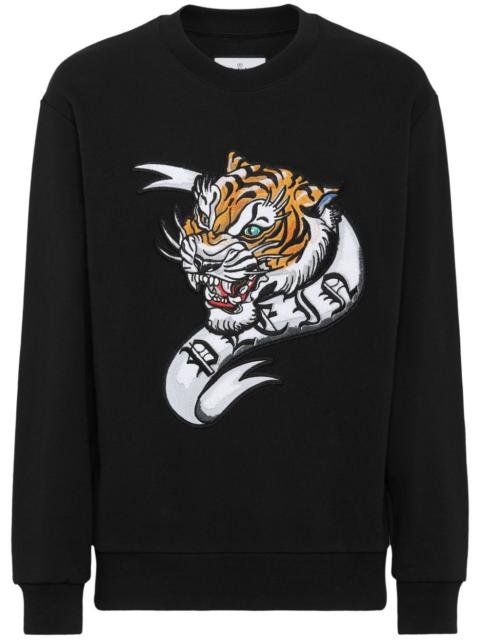 PHILIPP PLEIN tattoo-print cotton sweatshirt