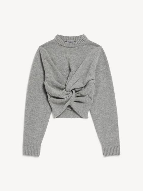 BALENCIAGA Women's Crewneck Sweater in Grey