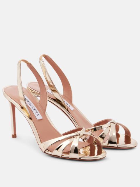 AQUAZZURA 85mm slingback 매듭을 짓는 펌프