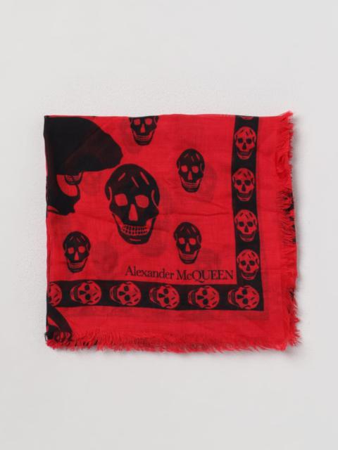 Alexander McQueen Alexander McQueen scarf in printed modal and silk blend