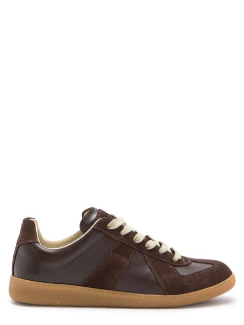 Replica panelled leather sneakers