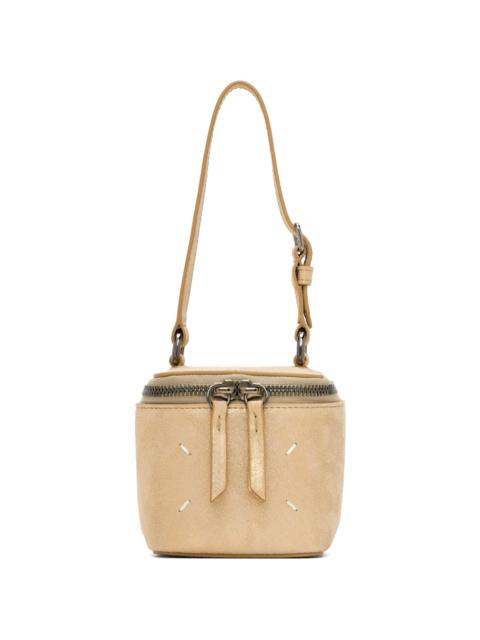 Gold Leather Mini Box Bag