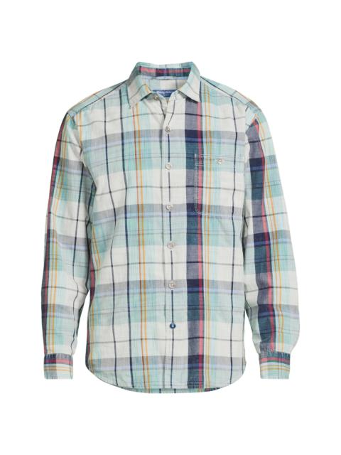 Tommy Bahama Men's Tortola Sunwash Check Shirt - Azul Mar