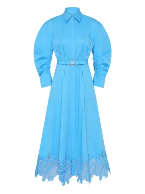 REBECCA VALLANCE Montreux lace shirt midi dress