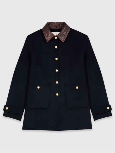 maje Double-faced mid-length coat