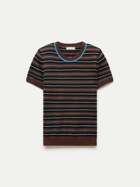 J.CREW Sweater-tee in striped merino wool