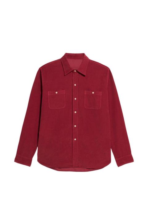 FORTELA Work patch-pocket corduroy shirt