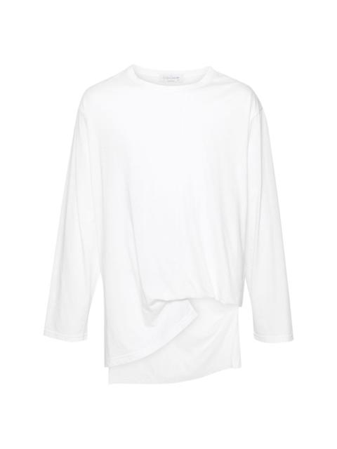 asymmetric cotton T-shirt