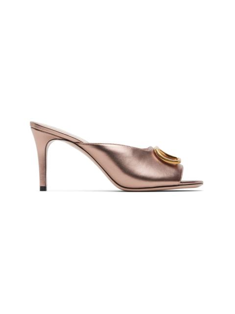 Valentino Pink VLogo Signature Heeled Sandals