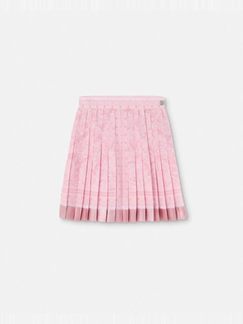 Barocco Pleated Mini Skirt