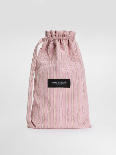 Dolce & Gabbana Striped froissé crossbody bag