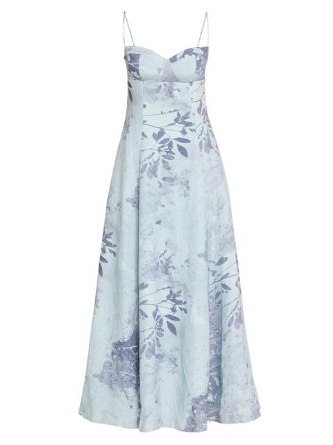 SIMKHAI Women's Rudie Floral Bustier Maxi Dress - Sky Floral