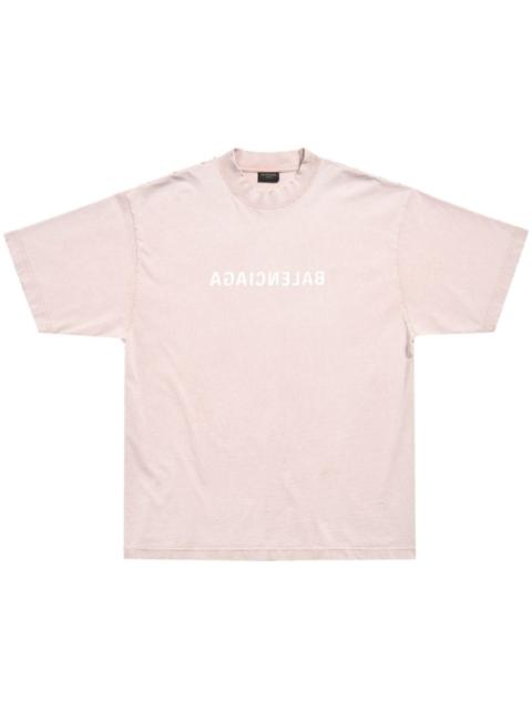 BALENCIAGA Mirror logo-print T-shirt