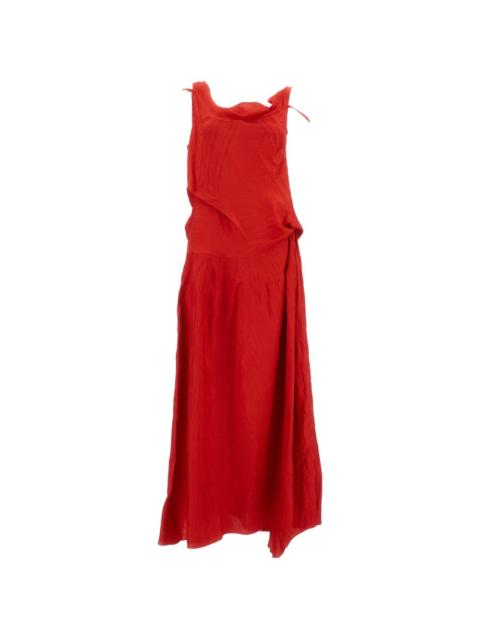 Plan C asymmetrical draped dress