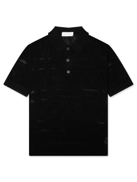 Dries Van Noten MERCY 3701 M.K. POLO - BLACK