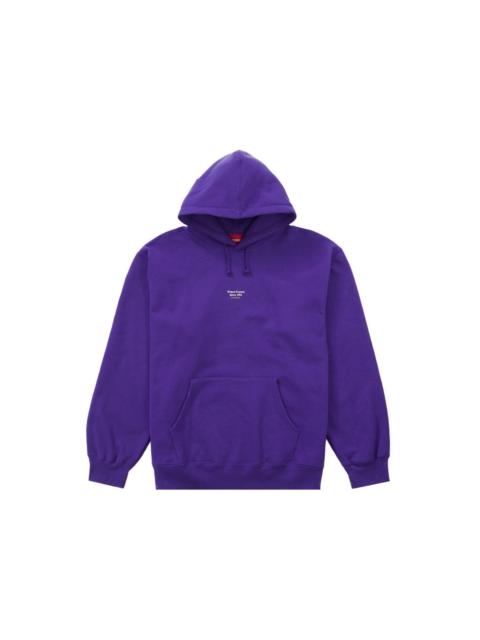 Supreme World Famous Micro Hooded Sweatshirt Purple