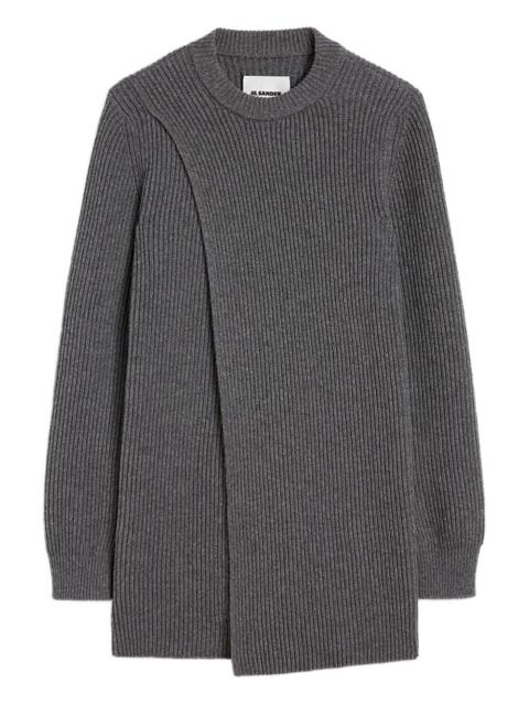 Jil Sander ribbed mini dress