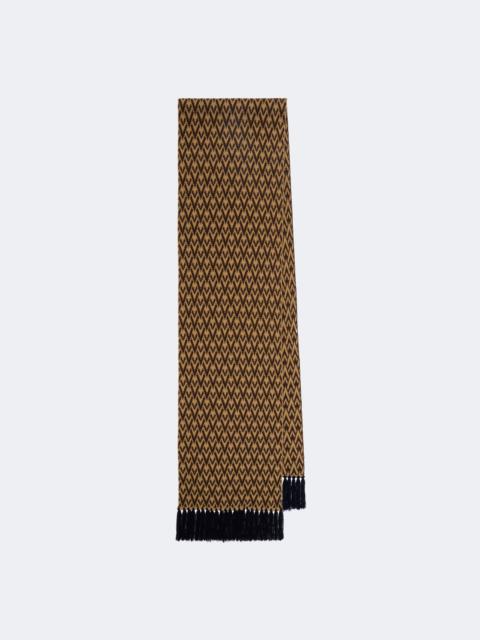 Valentino Toute La V virgin jacquard wool scarf
