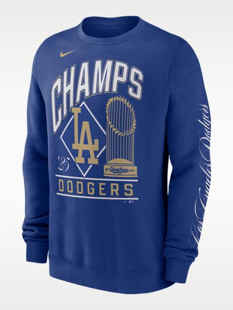 Nike Los Angeles Dodgers 2025 World Series Champion Gold Series Men's Nike MLB Pullover Crew
