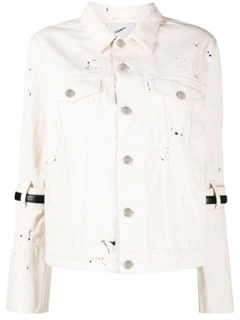 COPERNI buckle strap-embellished denim jacket