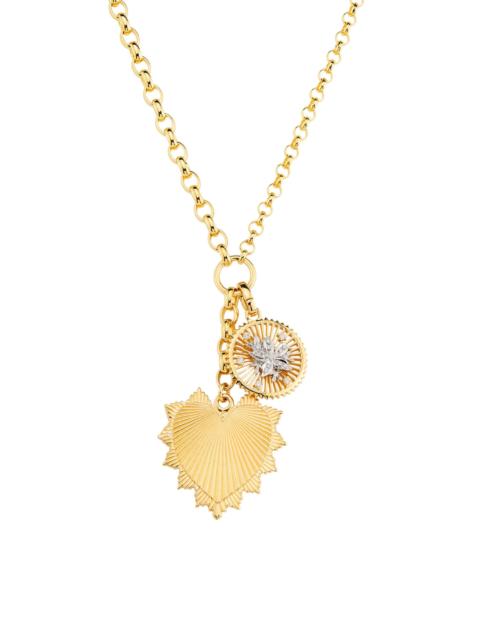 FOUNDRAE Women's True Love 18K Yellow Gold & 0.14 TCW Diamond Double Pendant Necklace - Gold