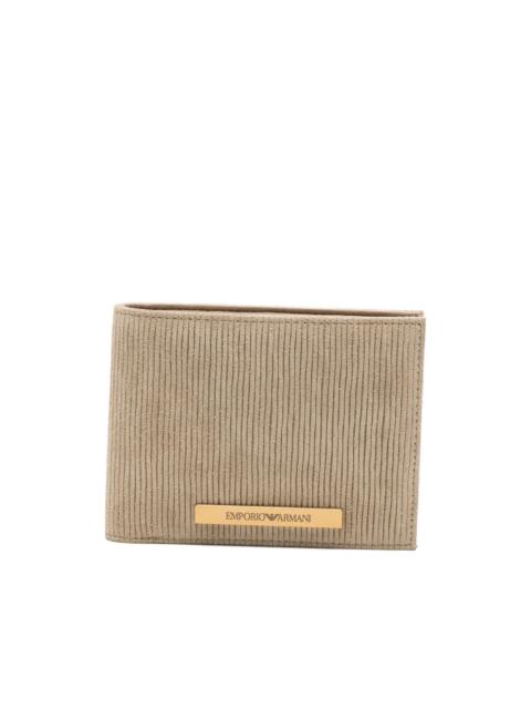 EMPORIO ARMANI ruffled-design wallet