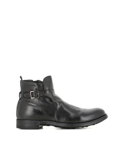 OFFICINE CREATIVE buckle leather boots